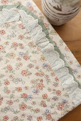 Bedsheets - Premium King soft cotton lace bedsheets majestic