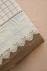 Bedsheets - Premium King soft cotton lace bedsheets majestic