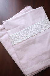 Bedsheets - King satin cotton lace bedsheets