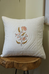 Cushion covers - quilted Handblock print