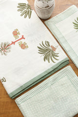 Bedsheets - Handblock queen rajwada print bedsheets