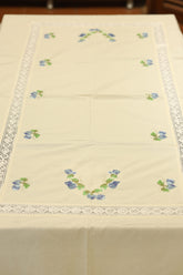 Table cloths - 8 seater cross stitch embroidered