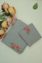 Bedsheets - Single Cross stitch embroidered bedsheets