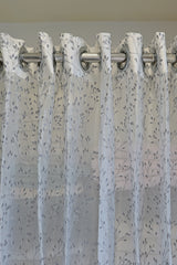 Curtains-Premium embroidered sheer curtains