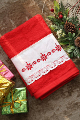 Towels : Embroidery Turkey towels Xmas edition