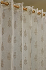 Curtain-Self printed semi transparent