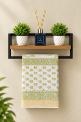 Towels - Waffle Handblock print Towel Set