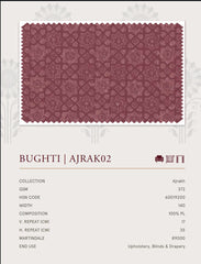 Upholstery fabrics -Ajrakh(Bughti)