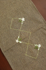 Table runner-4 Seater Ribbon embroidery