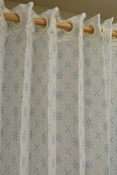 Curtain-Self printed semi transparent