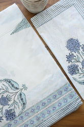 Bedsheets - Premium Super King white lily percale cotton bedsheets