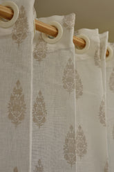 Curtain-Self printed semi transparent