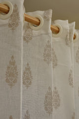 Curtain-Self printed semi transparent