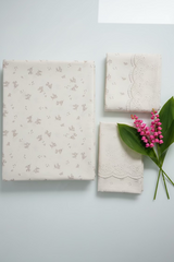 Bedsheets - Premium soft cotton floral lace bedsheets