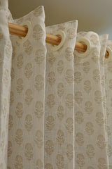 Curtain-Self printed semi transparent