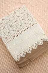 Bedsheets - Premium King soft cotton lace bedsheets majestic