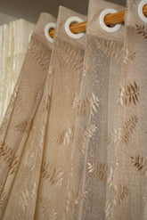 Curtains -Embroidered Sheer curtains