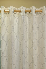 Curtains-Premium embroidered sheer curtains