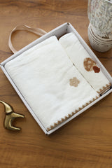 Premium embroidery towel set - set of 2 kids combo