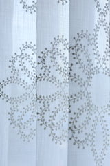 Curtains - Premium Embroidery ( white colour ) sheer curtains tamhini prebooking zinnia