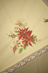 Table cloths - 8 seater cross stitch embroidery