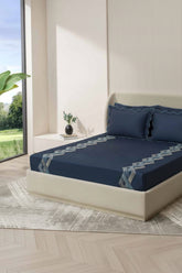 Bedsheet- King Machine Embroidery Bedsheet MEK(san-ench)