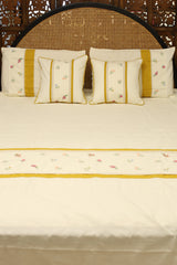 Bedsheets - Queen premium Machine Embroidery Bedsheet multi