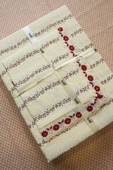 Bedsheets - Premium King soft cotton lace bedsheets majestic