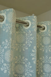 Curtains - Premium embroidery designer curtains semi Transparent/sheer vedic prebooking