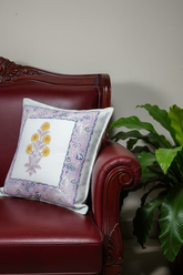 Handblock cushion cover 16×16 inches