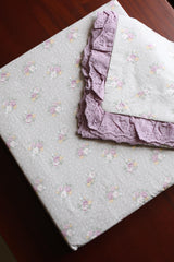 Bedsheets - Premium King soft cotton lace bedsheets majestic