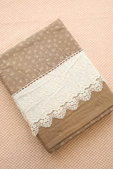 Bedsheets - Premium King soft cotton lace bedsheets majestic