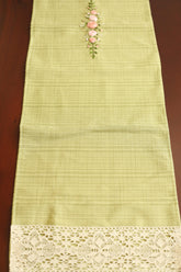 Table runner-4 Seater Ribbon embroidery