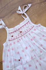 Kids smocked dress 10-12 month