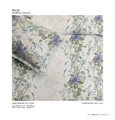 Bedsheets - king bedsheet set - printed premium soft cotton digital print blue