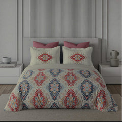 Bedsheets - Premium digital print floral king size soft cotton bedsheets