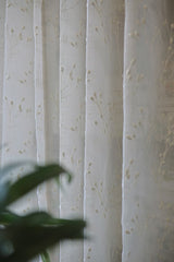 Curtains - Premium embroidery sheer curtain zinnia