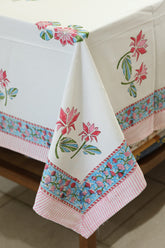 Table cloths - 8 seater Handblock printed canvas