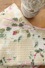 Bedsheets - King anokhi Quilted pillow cover bedsheets pastel exc