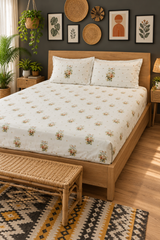 Bedsheets - King premium soft cotton bedsheet Digital Print DD VATIKA
