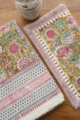 Bedsheets - Queen Mugal premium handblock cotton bedsheets