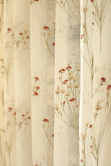 Curtains -Premium embroidered sheer curtain off white base