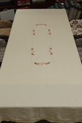 Table cloths - 8 seater ribbon embroidery