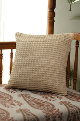 Waffle Weave Textured Cushion Cover