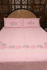 Bedsheets: machine premium hand embroidered bedsheets