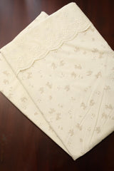 Bedsheets - King floral lace soft cotton bedsheets sck