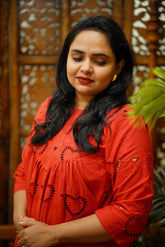 Kurti : Red Hearts Dress