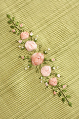 Table runner-4 Seater Ribbon embroidery