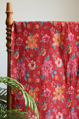 Fabrics - pintuck Handblock kurti cotton