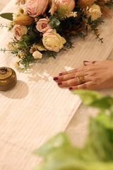 Onam Striped Table Runner - 6 seater